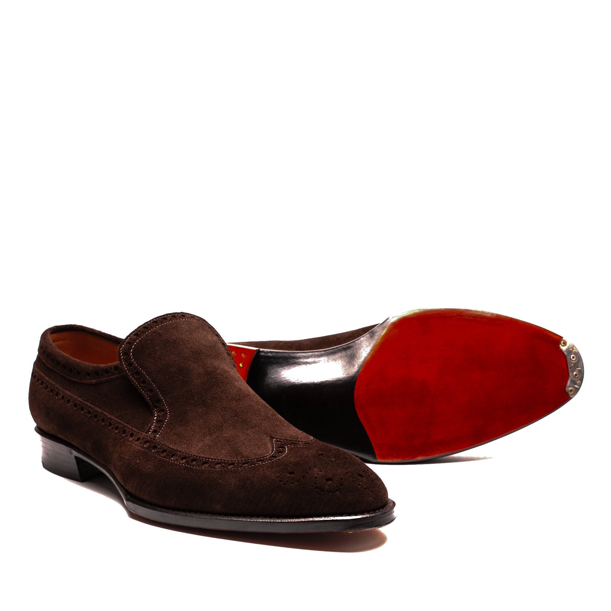 Longwing Lazyman Loafer - Dark Brown Calf Suede