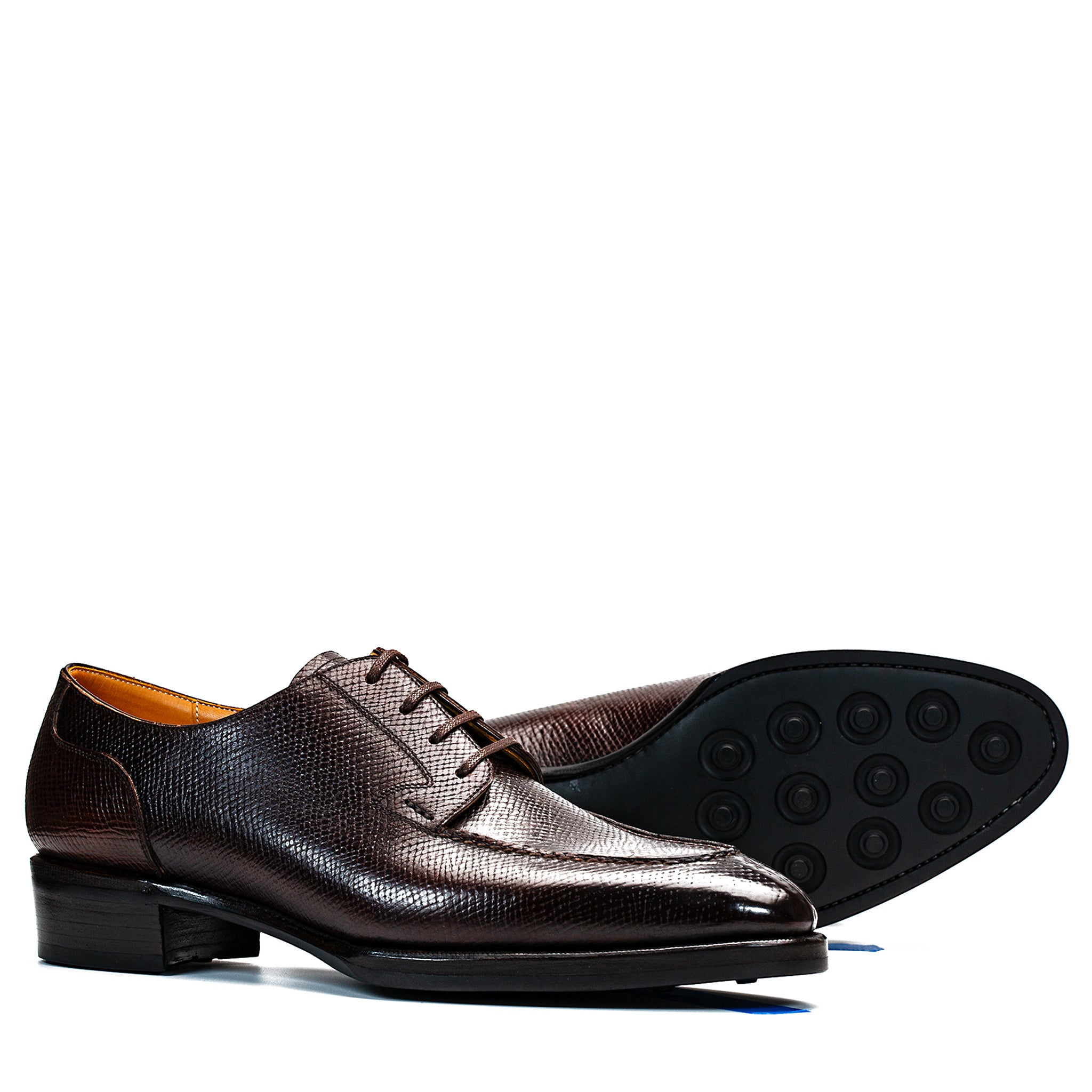 Levi x Legacy Split Toe Derby - Dark Brown Hatchgrain