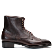 Cap Toe Boot - Dark Brown Hatchgrain