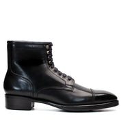 Cap Toe Boot - Black Calfskin